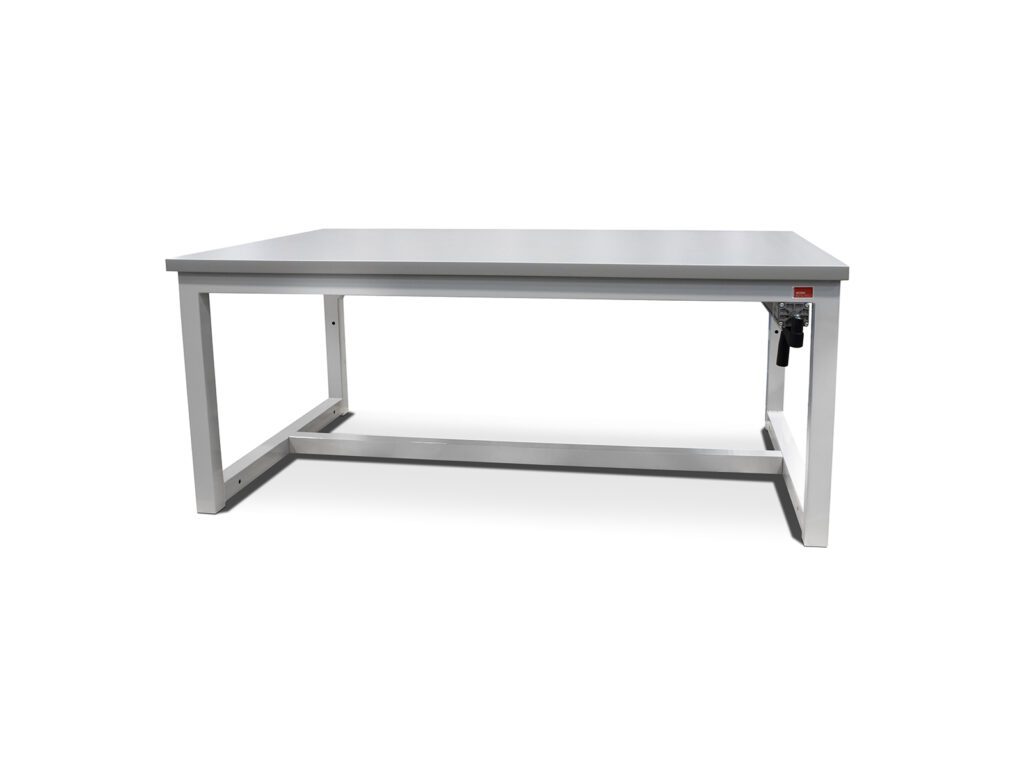 Front view of hand crank CoreBench workbench