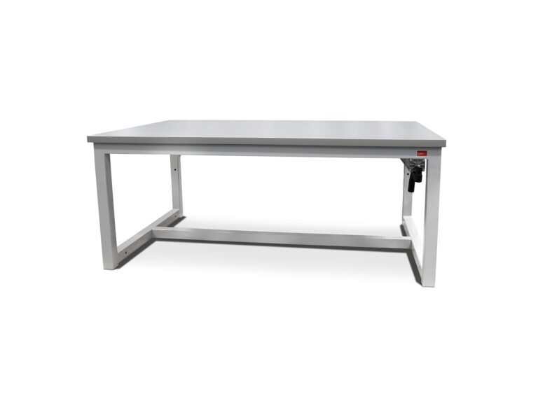 Front view of hand crank CoreBench workbench