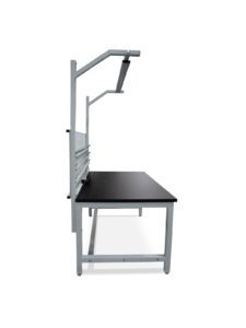 Upper Deck Workbench with LED task light and upper shelf