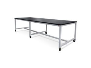 Wide HPL workbench for assembly and material handling