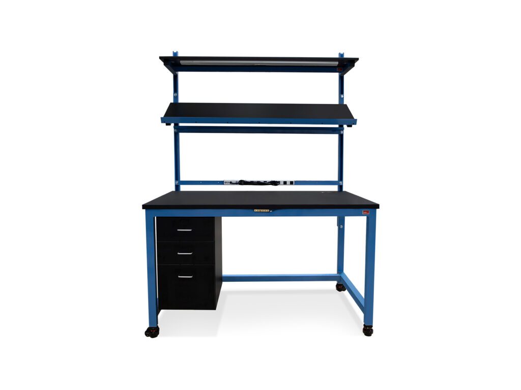 Front view of CoreBench ESD electrical workbench