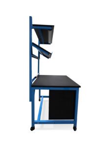 Side view of CoreBench electrical assembly workbench