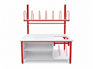 Shipping station workbench for e-commerce fulfillment